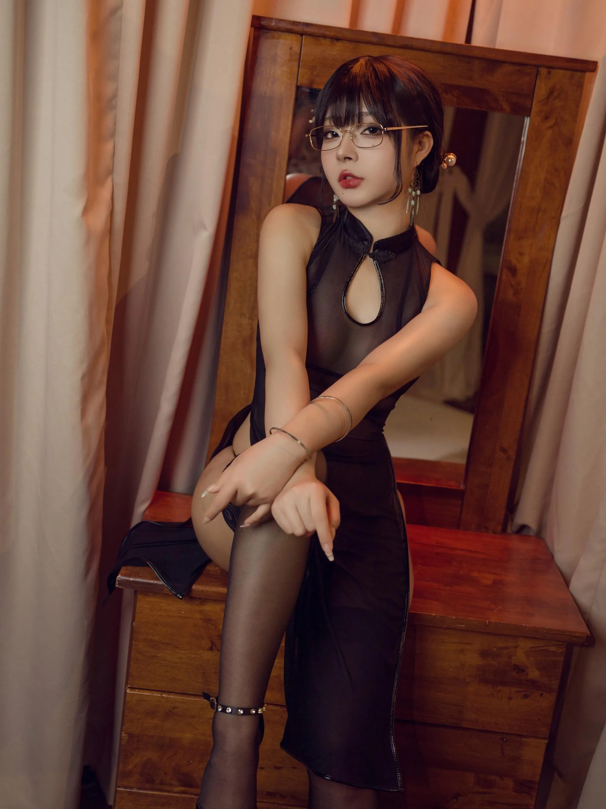 yuuhui玉汇 – NO.048 靡烟旗袍 [119P]插图6
